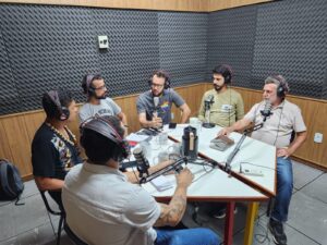 Secretário Guilherme Freitas e coordenador executivo Toninho Borges participaram da gravação de podcast encomendado pela Sociedade Brasileira pelo Progresso da Ciência
