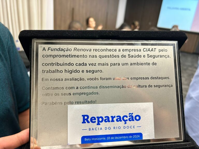 Leia mais sobre o artigo CIAAT conquista prêmio de referência em segurança pelo segundo ano consecutivo